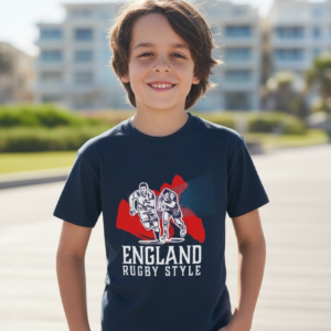 Remera England Niño Azul