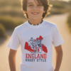 Remera England Niño Blanco