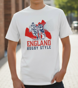 Remera England Adulto Blanca